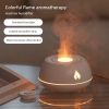 1pc Volcano Humidifier 130ml Portable-Noiseless Aroma Diffuser For Home Flame Air Humidifier